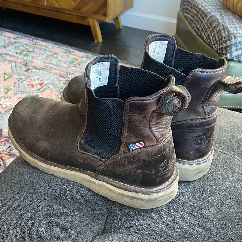 Danner Bull Run Dark Brown Leather Pull-On Boots